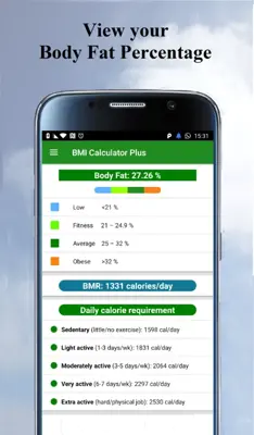 BMI Calculator Plus android App screenshot 1