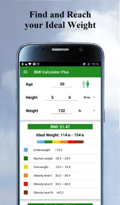 BMI Calculator Plus android App screenshot 2